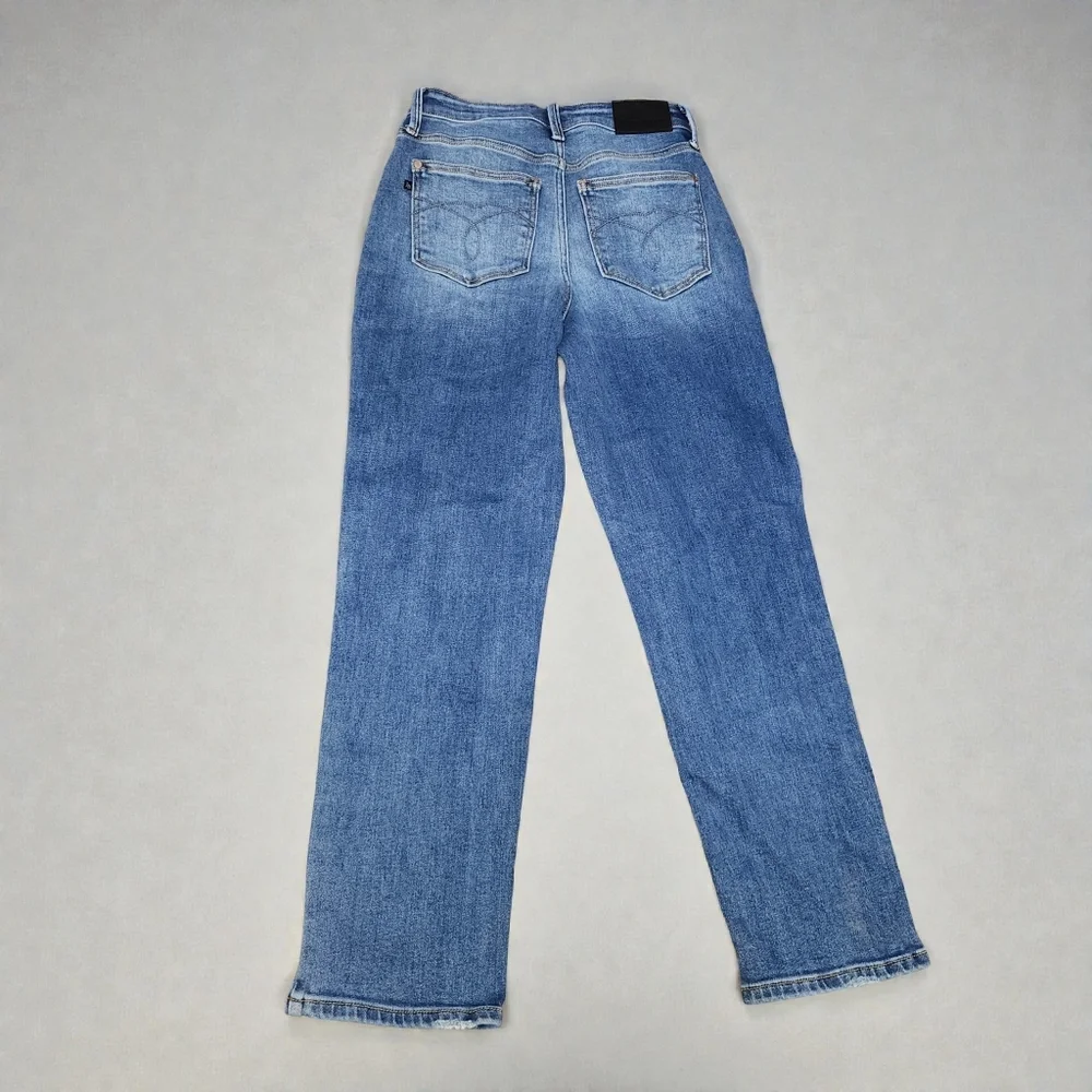 Womens Judy Blue Ankle Straight Jeans - Picture 3 of 6